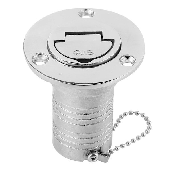 Marine Brændstof Dæksfyldningsstuds 50mm med Nøglefrit Låg 316 Rustfrit Stål Hardware kompatibel med Båd Yacht Campingvogn