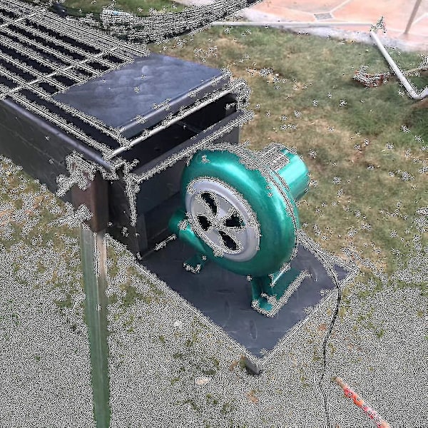 220v variabel hastighet elektrisk fläkt - Grillfläkt kol smidesfläkt