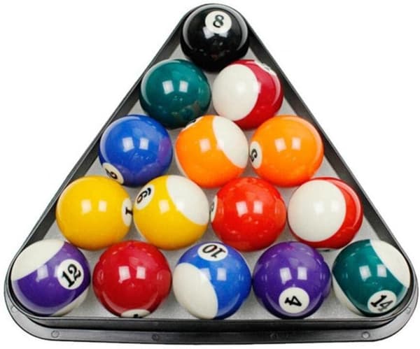 Billardkugleholder i plast - Billard 8-kugle trekant - Billardkugleholder til billardbord