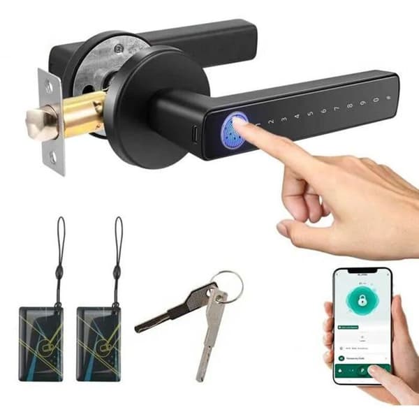 LUSKYKA® smart biometrisk lås – 6-i-1 biometrisk system – Fingeravtrykksopplåsing