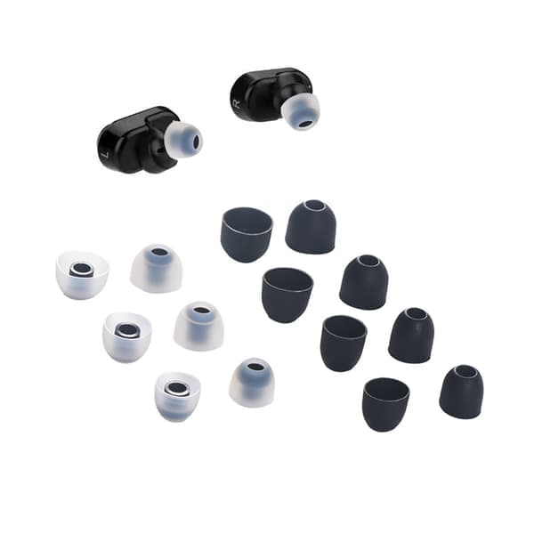 7 paria korvatyynyjä Sony WF-1000XM3/WF-1000XM4 musta musta