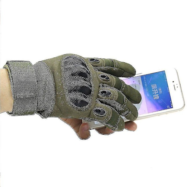 Taktiske handsker, touchscreen militærhandsker med hård kno til jagt, skydning, vandreture, airsoft, camping og paintball