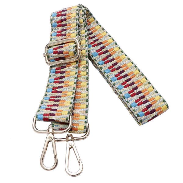 Justerbara Remmar Blomma Väska Axelrem Gitarrrem Handväskor Crossbody Ryggstöd