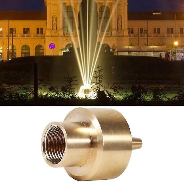 Fontänpump munstyckssats Vattenspraymunstycken Fontänmunstycksinställning Mässingsfontänspruthuvud Damm Pool Spraymunstycke Bevattningsdimma