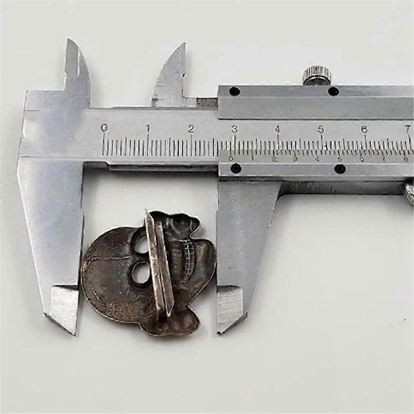 Pääkallomerkki Rintaneula Mitali Tunnus Korkealaatuinen Metallimitali Albumi Lahjat UUSI