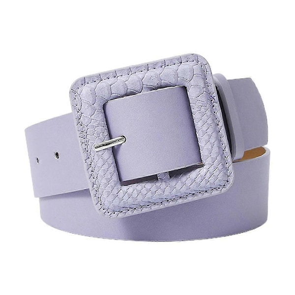 Naisten Vyö Säädettävä Leveä Nauha Vintage Match Vaatteet Tekokuvinaha Pusero Vyötäröhihna JNC Purple