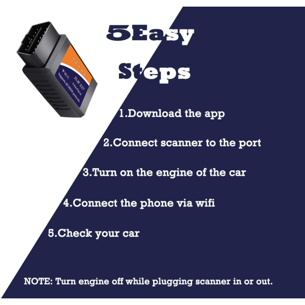 OBD2 WIFI ELM327 Feilkodeleser for biler