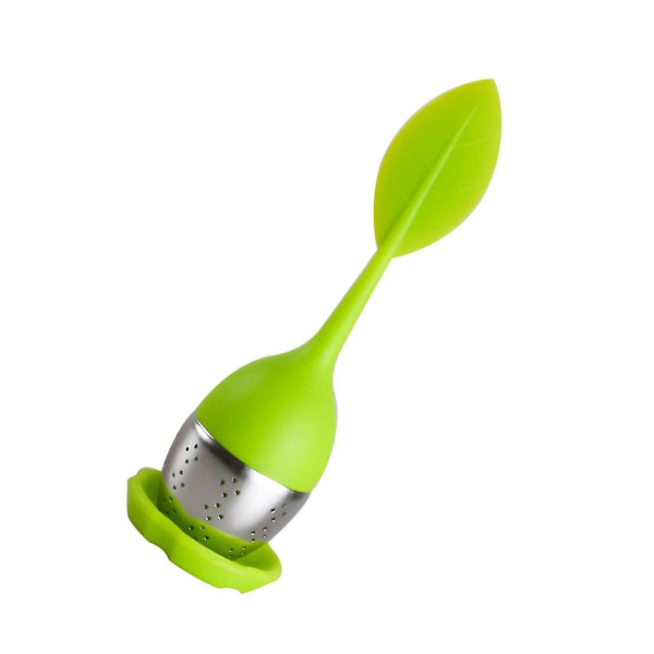 Løs te-infuser - Te-infuser i silikon med rustfritt stål-sil, kompatibel med tekanne, krus - Te-sil - Te-diffuser