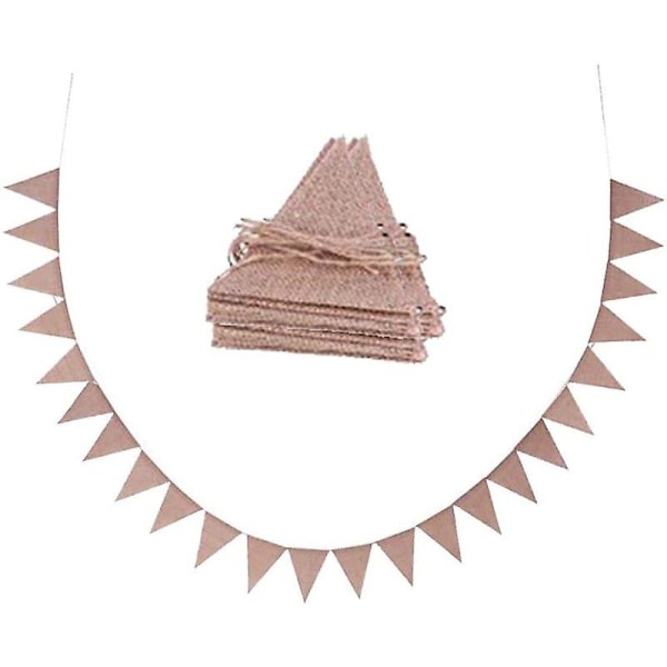 Dhrs Dahi Vimpelkjede 2 Stykker Vintage Vimpel Banner Vimpel Girlander Med 48 Stykker Trekantflagg
