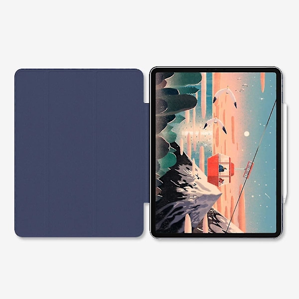 Beskyttende etui for iPad Pro 12,9 tommer med pennholder BLUE