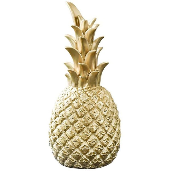 Keraaminen ananas-koriste, kulta, 7,5x20 cm