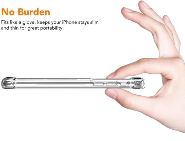 iPhone 11 -kuori korttipidikkeellä, läpinäkyvä TPU