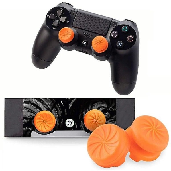 För ps4-kontroller tumgrepp förlängningsöverdrag för ps5-tillbehör fps joystick-prestanda för playstation 5 ps4 gamepad-överdrag - Orange