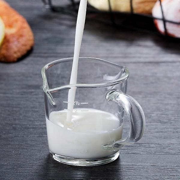 3-ounce Triple Measuring Jug Barista Double Spouts With Pouring Handle (1-pack)