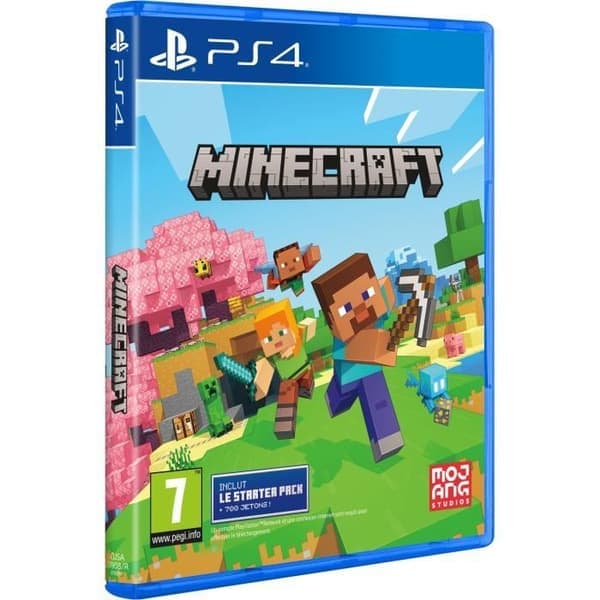 Minecraft Starter Refresh Edition - PS4-peli, valkoinen