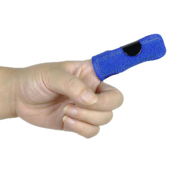 Fingerskinne, snapfingerskinne for brukne fingre, fingerbeskyttelse for leddgiktsmerte, idrettsskader Finger (2 stk, blå)