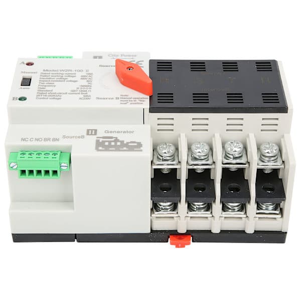 W2R-100 Dobbelt Strømforsyning Automatisk Overførselsafbryder 4P 100A Strømafbryder