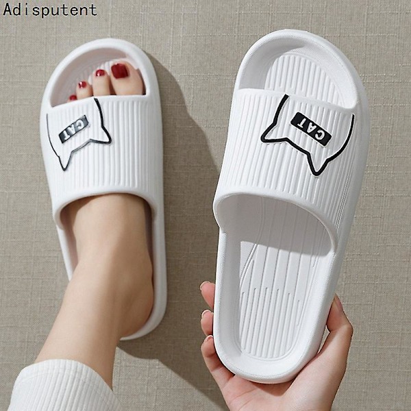Badesandaler Herre Flip Flops Dame Nye Bløde Eva Tyk Sål Slides Sommersandaler Par Sandaler Hjemme Skridsikre Badesko A-1 42-43
