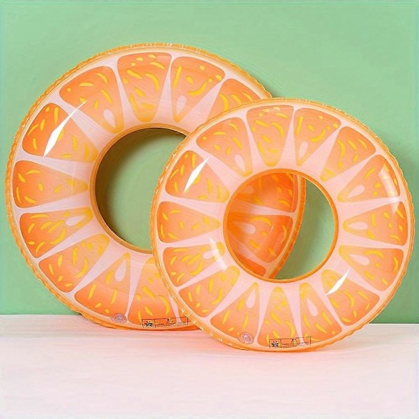 1 stk. Frugt Pool Float Vandmelon Kiwi Appelsin Citron Badering 27,5\" - Oppustelig Tube Float Legetøj (PVC Fortykket) Mandarin Orange