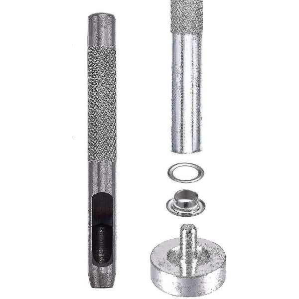 100 kpl:n niittipakkaus, 6 mm:n niitit, ompelumeталлические niitit pressulla, 3 kpl:n niittityökalulla