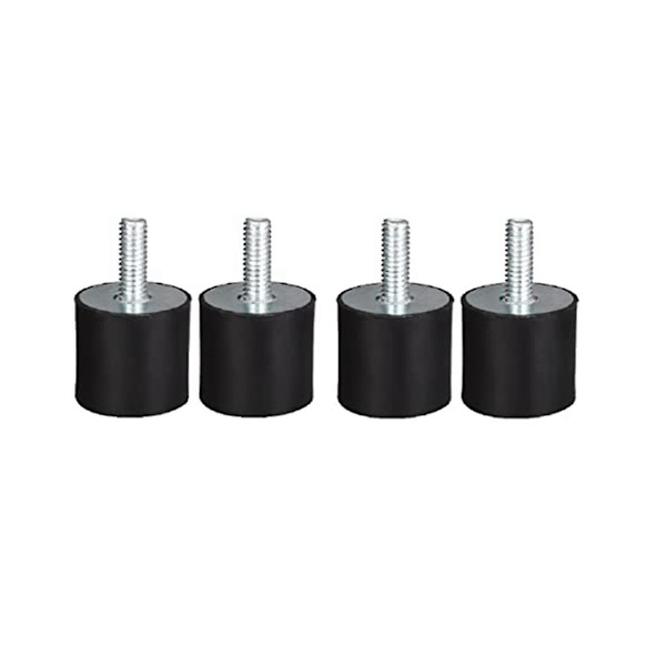 4 kpl M8 kierteellä varustetut 40 mm x 30 mm sylinterimäiset kumikiinnikkeet, tärinänvaimentimet ohjaustehostin