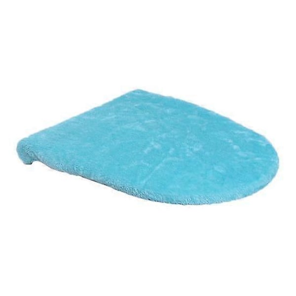 Toalettsitsöverdrag Enfärgat Ultra Plysch Elastiskt Band Halkfritt Material Tvättbart light grey