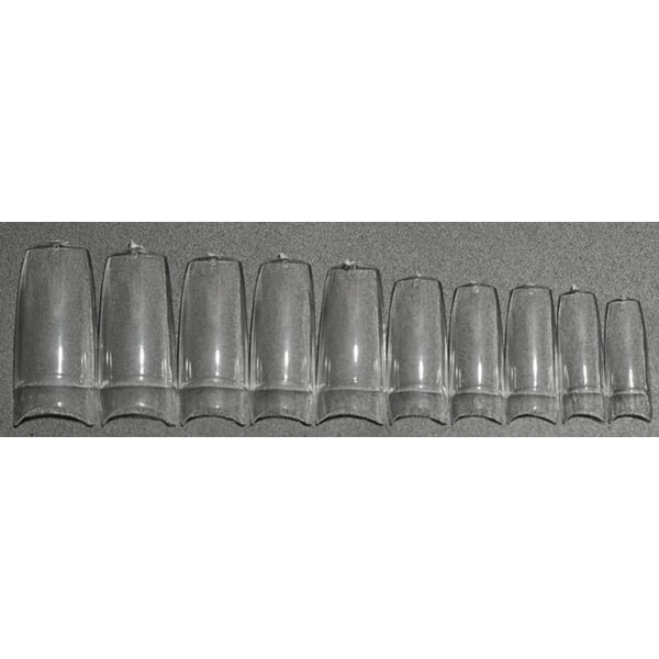 500 stk. neglespidser - løse negle - akryl neglespidser Transparent