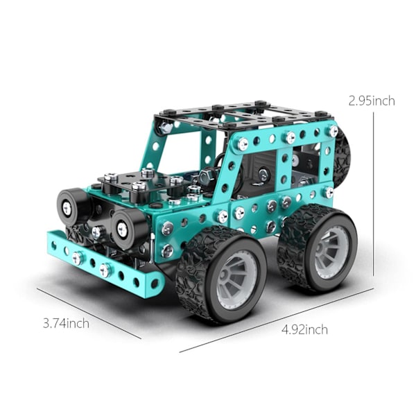 Black Friday 2023 Byggbil Metallmodellkit, STEM Byggleksaker Modellbilkit För Pojkar 8-12, Erector Set Bil Metallbyggklossar För Barn Pojkar 8