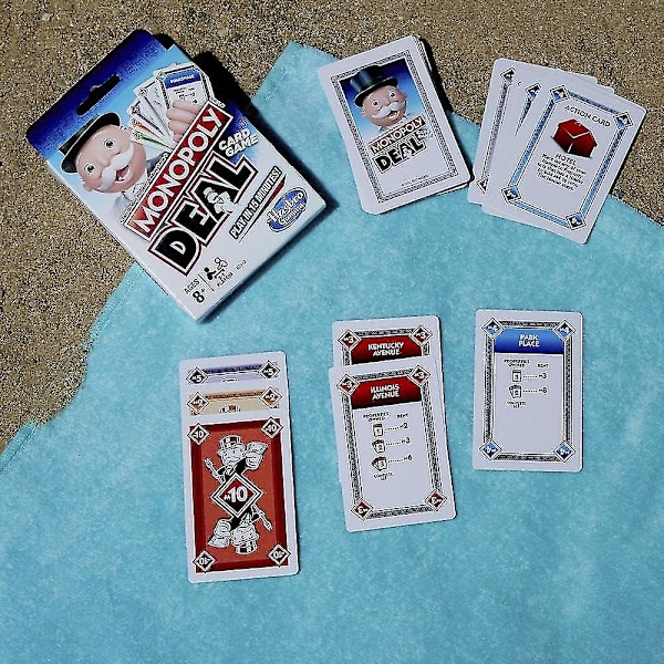 Monopoly Deal Snabbspelande Kortspel För Familjer, Barn Från 8 År Och Uppåt Och 2-5 Spelare