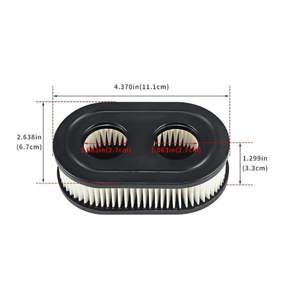Passar Briggs and Stratton 798452 593260 Gräsklipparfilterelement