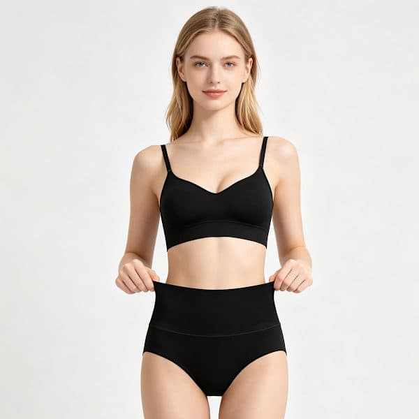 Højtaljede trusser (5-pak) Sort M Sort M Black M