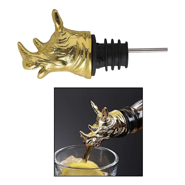 Viininkaato Fancy Pourer Rhino Pullon Tulppa Säilytystulppa (1kpl)
