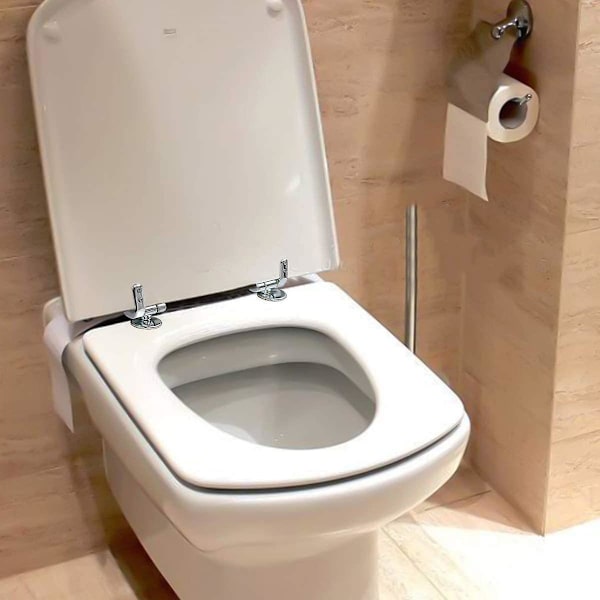 2-pack Toalettlockfästen, Ersättningsfästen för Toalettlock med Fästen i Metall