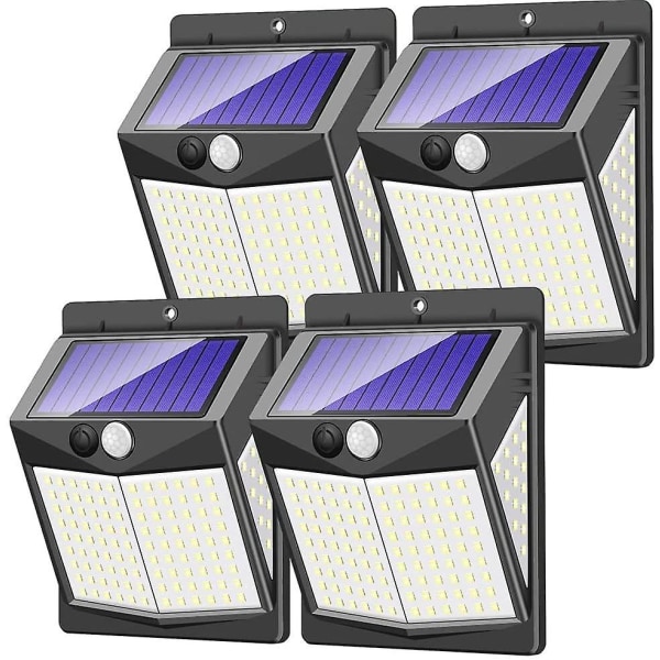 Solar Security Lights Outdoor, 140 Led Solar Motion Sensor Lights 3 Lighting