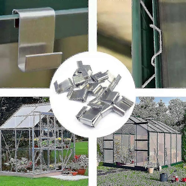 Have Rustfrit Stål Drivhus Glas W Z Type Clips -z(100 stk) Aespa