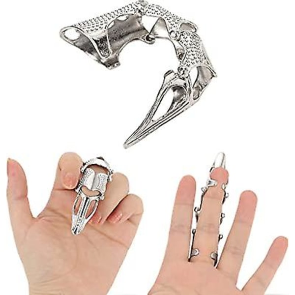 1 X Cosplay Dangan Ronpa Super 2 Gothic Celestia Punk Finger Bone Ring