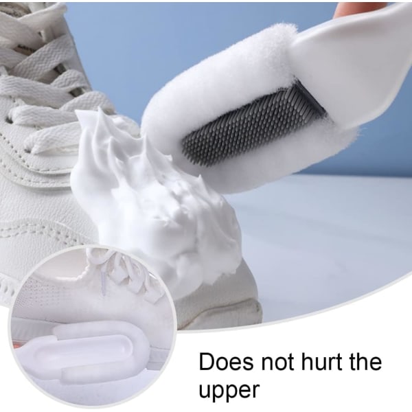 Skoborste Dubbelhåriga skor Rengöringsborste Multifunktionell Skorengöringsborste för sneakers Läderstövlar Skor