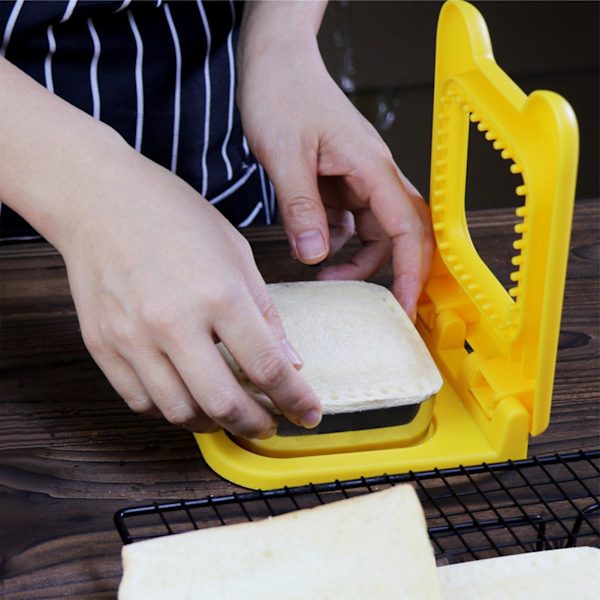 Sandwich Cutter Og Sealer Firkantet Lommesandwich Cutter Til Børn Drenge Piger Frokost Madkasse Lotus Color