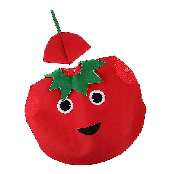 Hedelmäasu Lasten Juhliin - Värikäs ja Eloisa Pukeutumisasu tomato