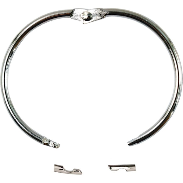 Bokbindningsringar 2 tum kontor lösblad ring20 pack nickelpläterad silver