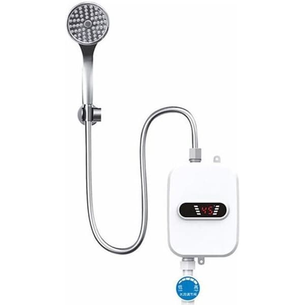 Elektrisk varmvattenberedare - Mini - 3500W - Rostfritt stål - Väggmonterad - Vertikal