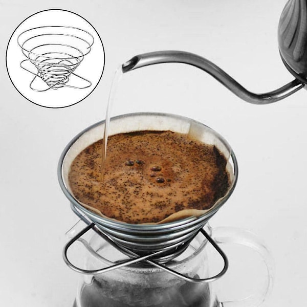 Vikbar Kaffefilter Kopp Fjäder Bärbar Mini Kaffehållare Filter U3Q3