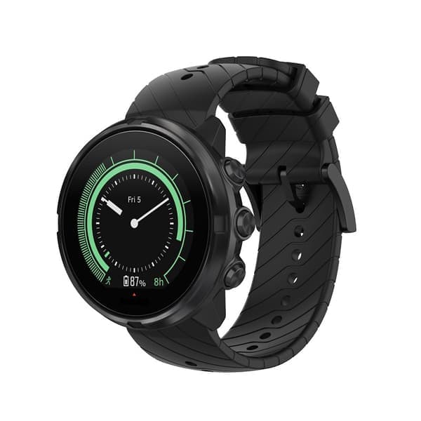 Suunto 7/9/9 Baro/D5 armbånd silikone Sort Sort Black