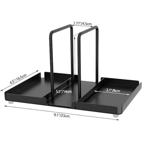 Sort serviet holder, metal serviet holder, serviet holder med salt- og peberkværn, køkken tilbehør til spisebord