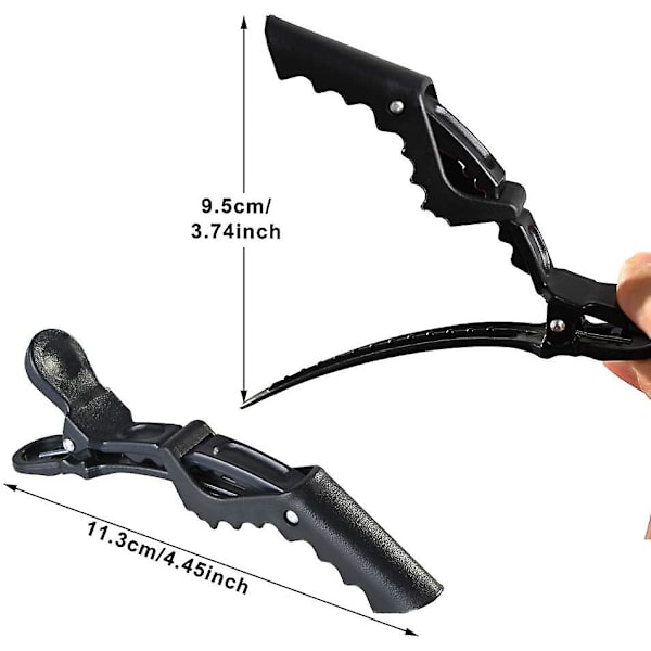 20 stk. Alligator hårklemmer, professionelle frisure barrette hårklemmer, skridsikre hårklemmer