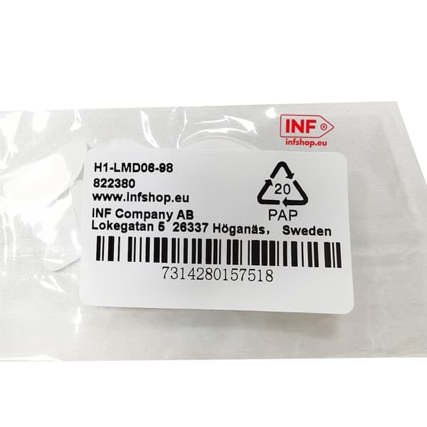 Näsdukar för glasögon silikon transparent 5 par (19 mm)