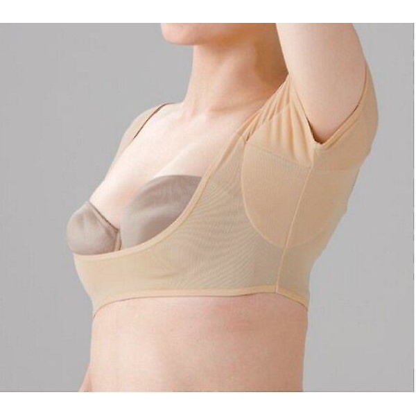 Underarm Sweat Vest, Åndbar Underarm Sweat Shield, Vaskbar Underarm Sweat Shield, Kvindernes Kortærmet 1 Stykke
