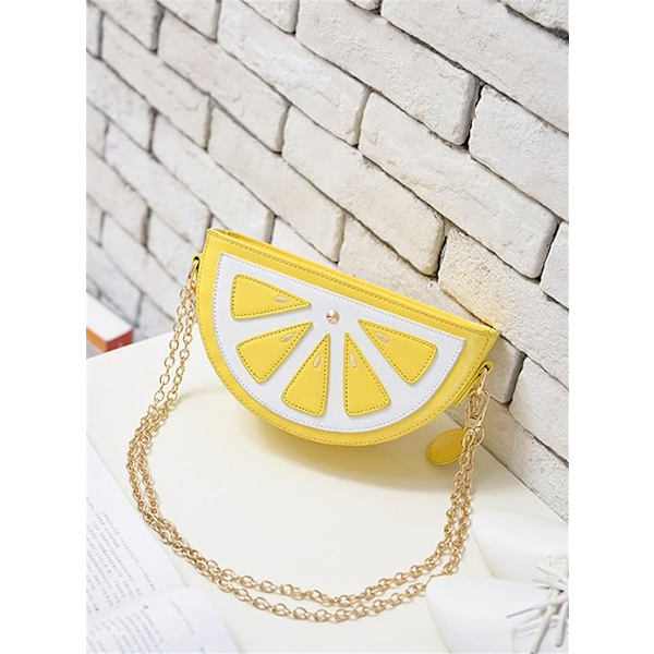 Senaste Nyhet Söta Ananasformade Axel Mini Väska för Kvinnor(Citron)