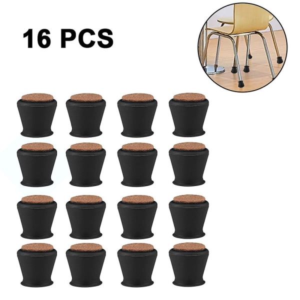 Chair Leg Protectors 16 Pcs Silicone Chair Leg Floor Protectors