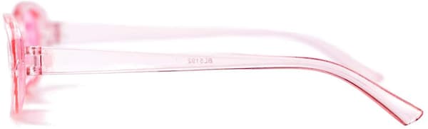Dame Oval Ko Farve Små Solbriller Mode Plettet Farve Pink